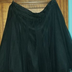 2 piece black short sleeve formal dress